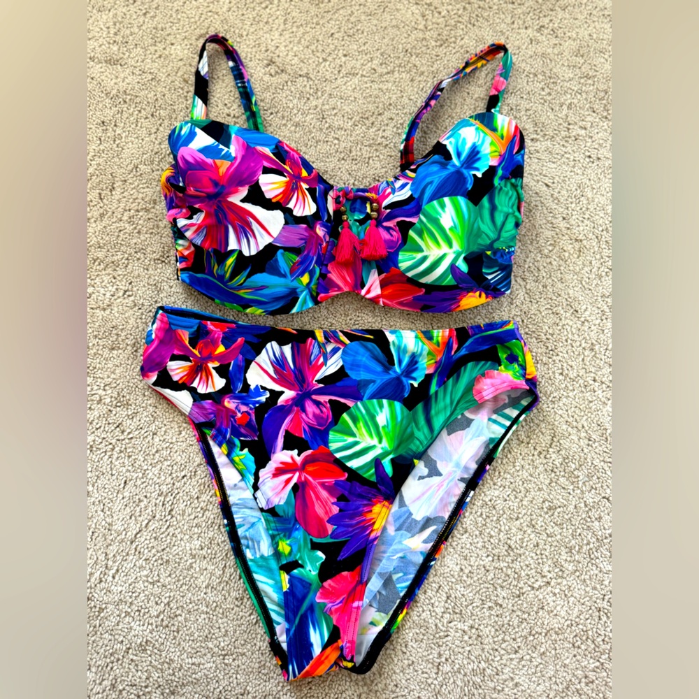 Sz 12 Tropical bikini